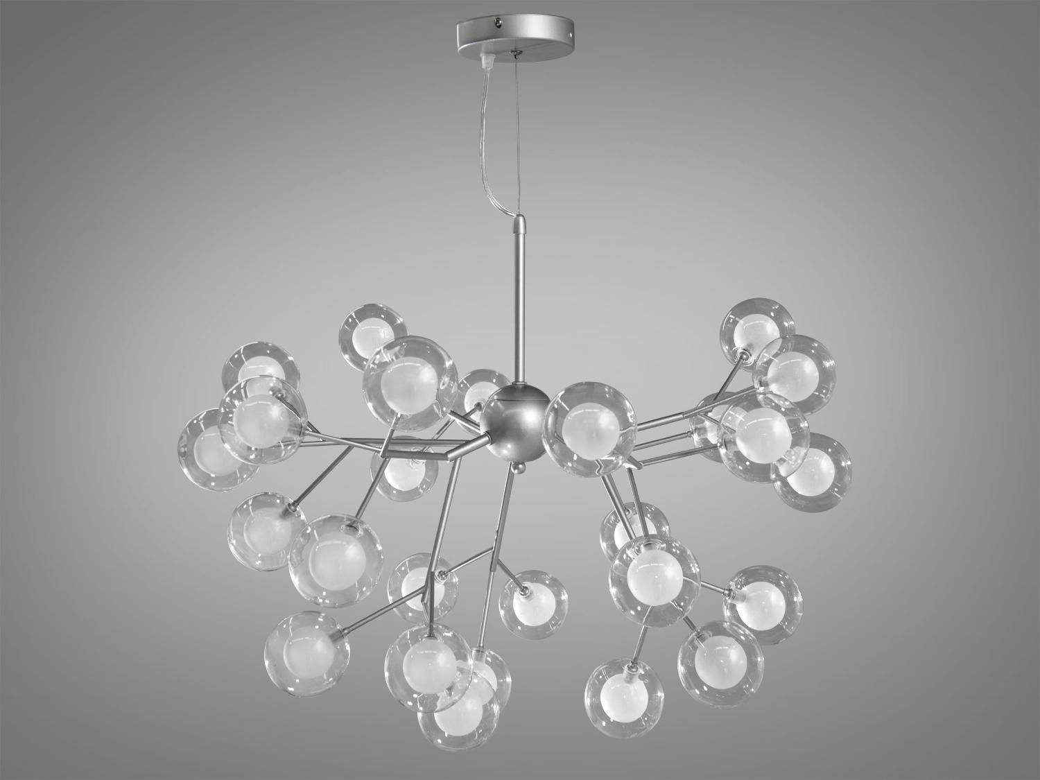 Люстра Diasha Светлячок 27 ламп Серебряный (887-27B SL)