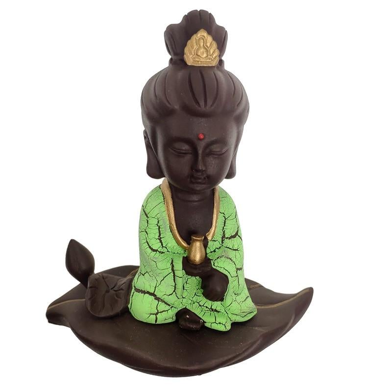 Статуетка Гуан Інь 12х6х9,5 см Коричневий (С2483)