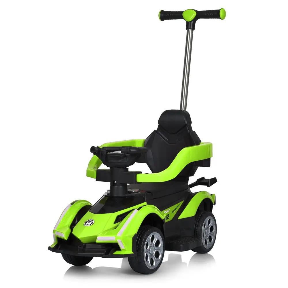 Автомобиль детский электрический 3в1 Bambi Racer M 5781EBLR-5 с родительской ручкой и пультом управления Зеленый