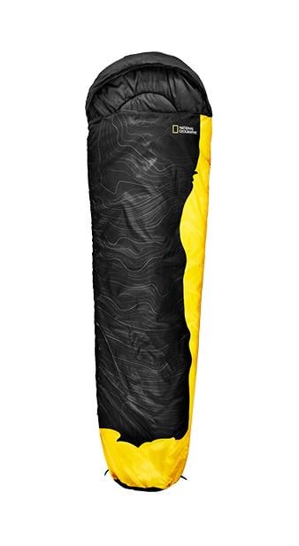 Спальний мішок National Geographic Sleeping Bag 230x74 cм Black/Yellow (NG-SB-BLKYW) - фото 1