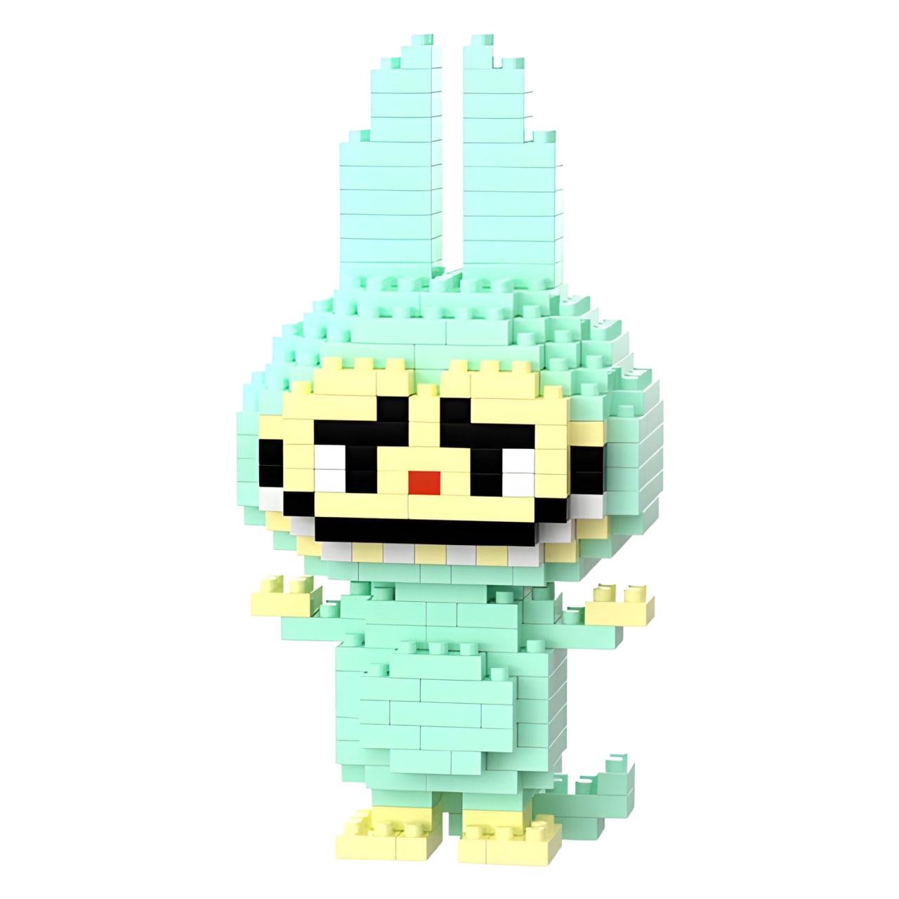 Конструктор Bricks Зайчик Лабубу 150 деталей Бирюзовый (2015)