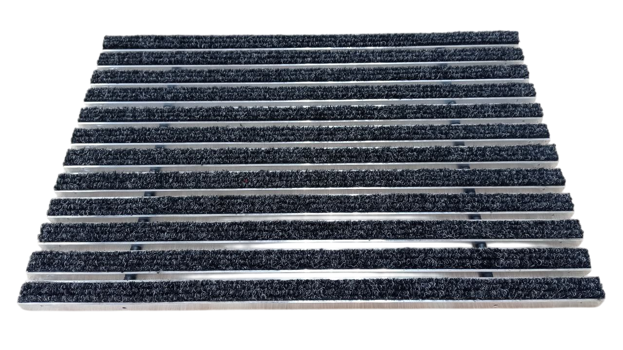 Решетка грязезащитная АС-ОБЛІК Лен текстиль 60х40 см Черный (7412133)