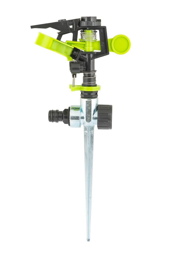 Зрошувач імпульсний металевий MasterTool 1/2" 3 режими 20 м на металевій ніжці 5,3-13,5 л/хв (92-9329)