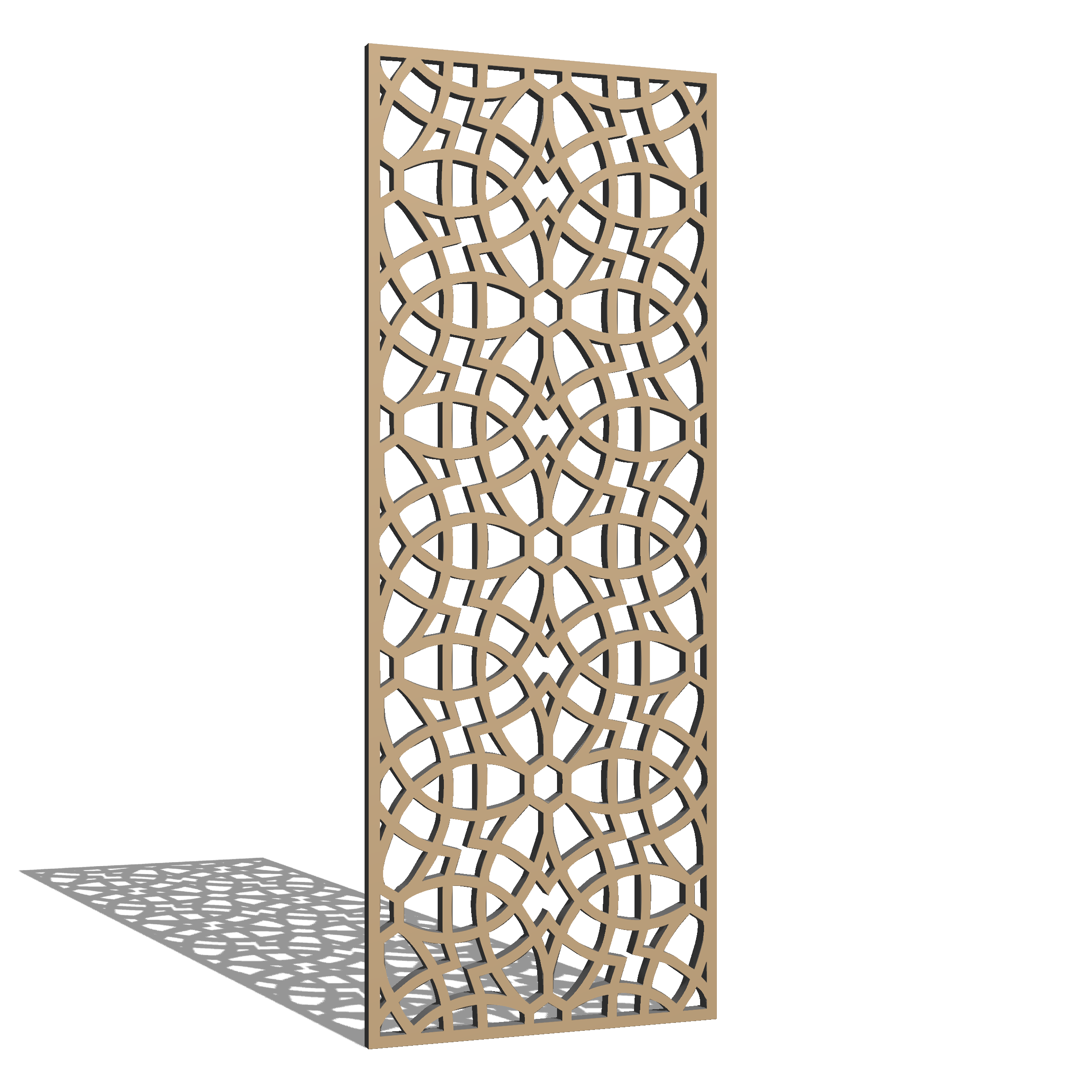 Перегородка резная ALEDRO SR 8 под покраску 2500х950x10 мм (29502529)