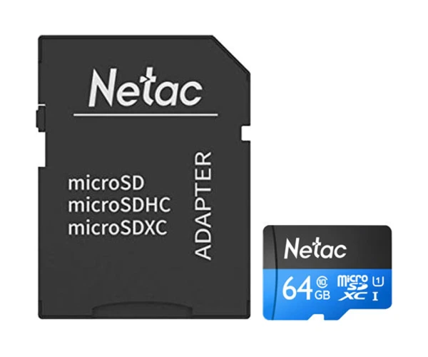 Карта памяти Netac P500 100Mb/s Class 10 UHS-1 Adapter SD microSDHC 32 Gb