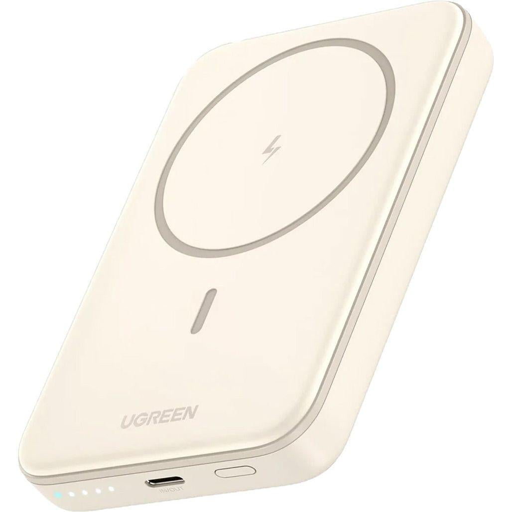 Повербанк UGREEN с магнитной беспроводной зарядкой MagSafe PB561 10000 mAh 20W Biege (136933736)