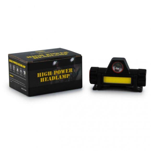 Ліхтарик налобний High Power Head Lamp 8101 COB XPE магнітний 14500 USB charge (IR004635)