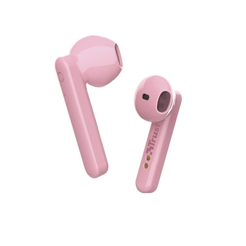 Наушники беспроводные Bluetooth Trust Primo Touch True Wireless, Pink (iz15491) - фото 2