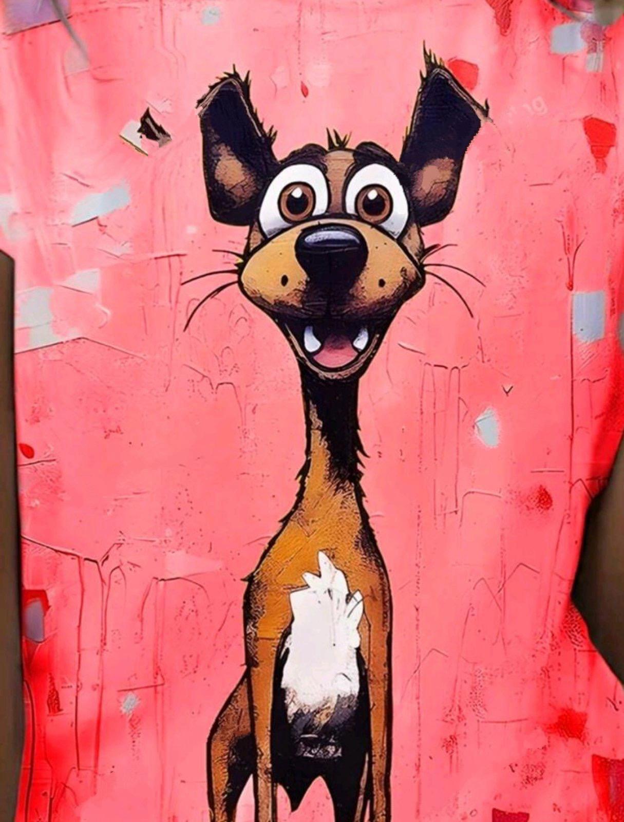 Футболка жіноча SUMMER із забавним малюнком DOG S/M Кораловий (27342980) - фото 3 Футболка жіноча SUMMER із забавним малюнком DOG S/M Кораловий (27342980) - фото 3