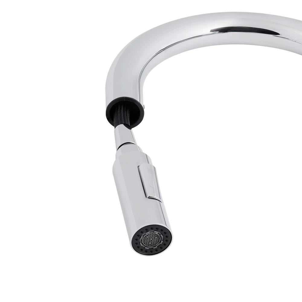 Смеситель для кухни с выдвижным изливом Q-tap Lenicka QTLEN9138103UC Chrome - фото 4 Смеситель для кухни с выдвижным изливом Q-tap Lenicka QTLEN9138103UC Chrome - фото 4