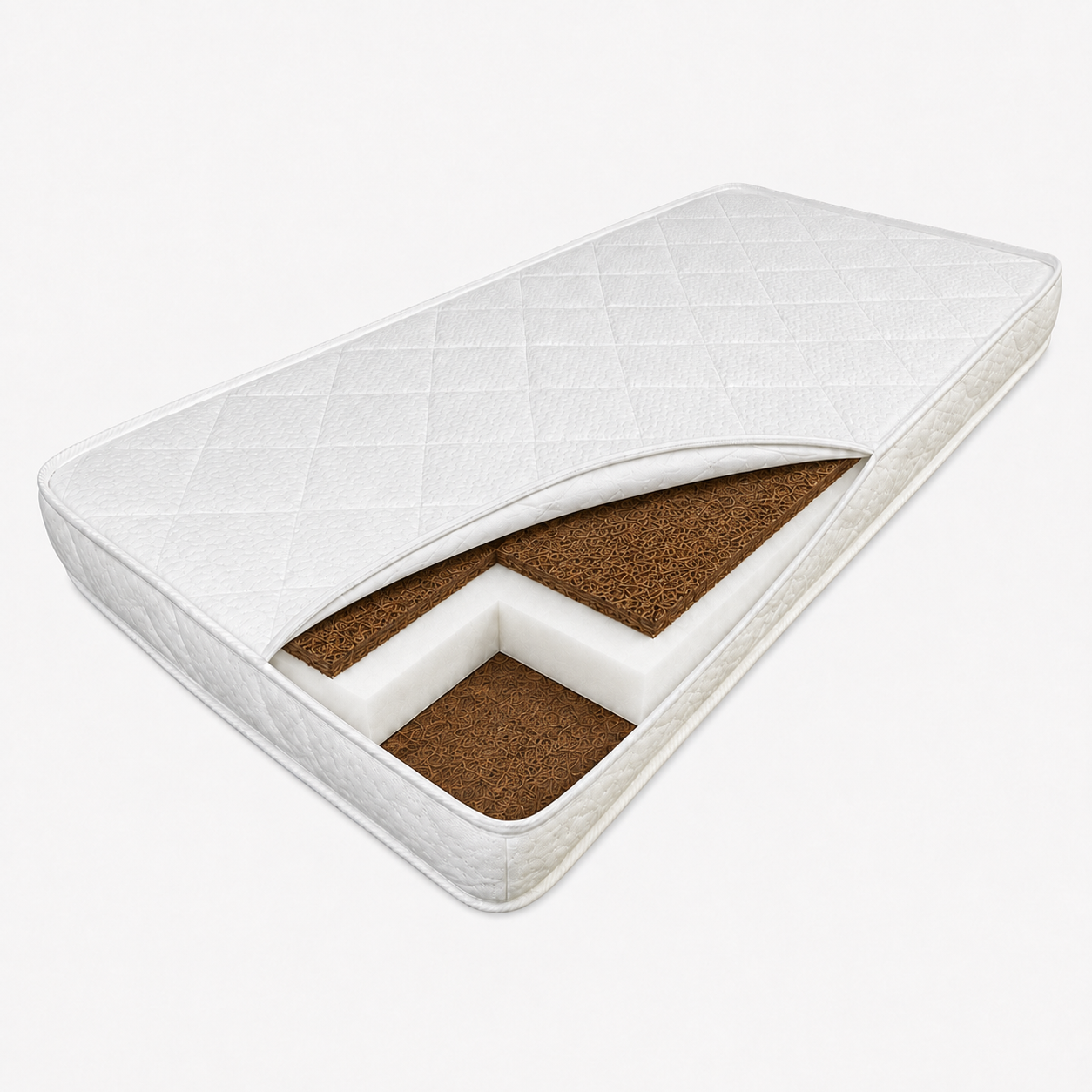 Матрас детский ортопедический Homefort Baby 12 60x140 см Белый (3481325)