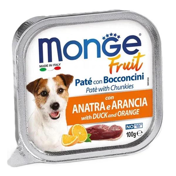 Корм для собак влажный Monge Dog Wet FRUIT утка с апельсином 100 г (000025660)