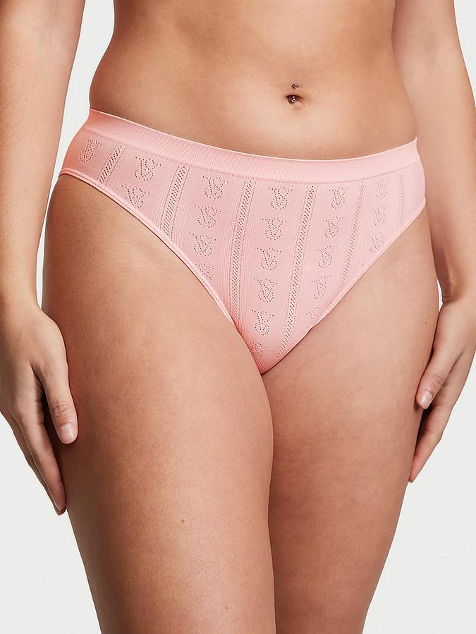 Трусики женские Victoria's Secret Seamless Bikini Panty M Розовый (2197570179)