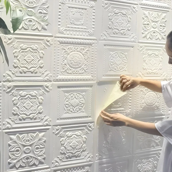 Панели 3D самоклеящиеся в ванную/кухню/гостиную/спальню или для балкона 3 шт. 70 х 70 см (M00198-1) - фото 5 Панели 3D самоклеящиеся в ванную/кухню/гостиную/спальню или для балкона 3 шт. 70 х 70 см (M00198-1) - фото 5