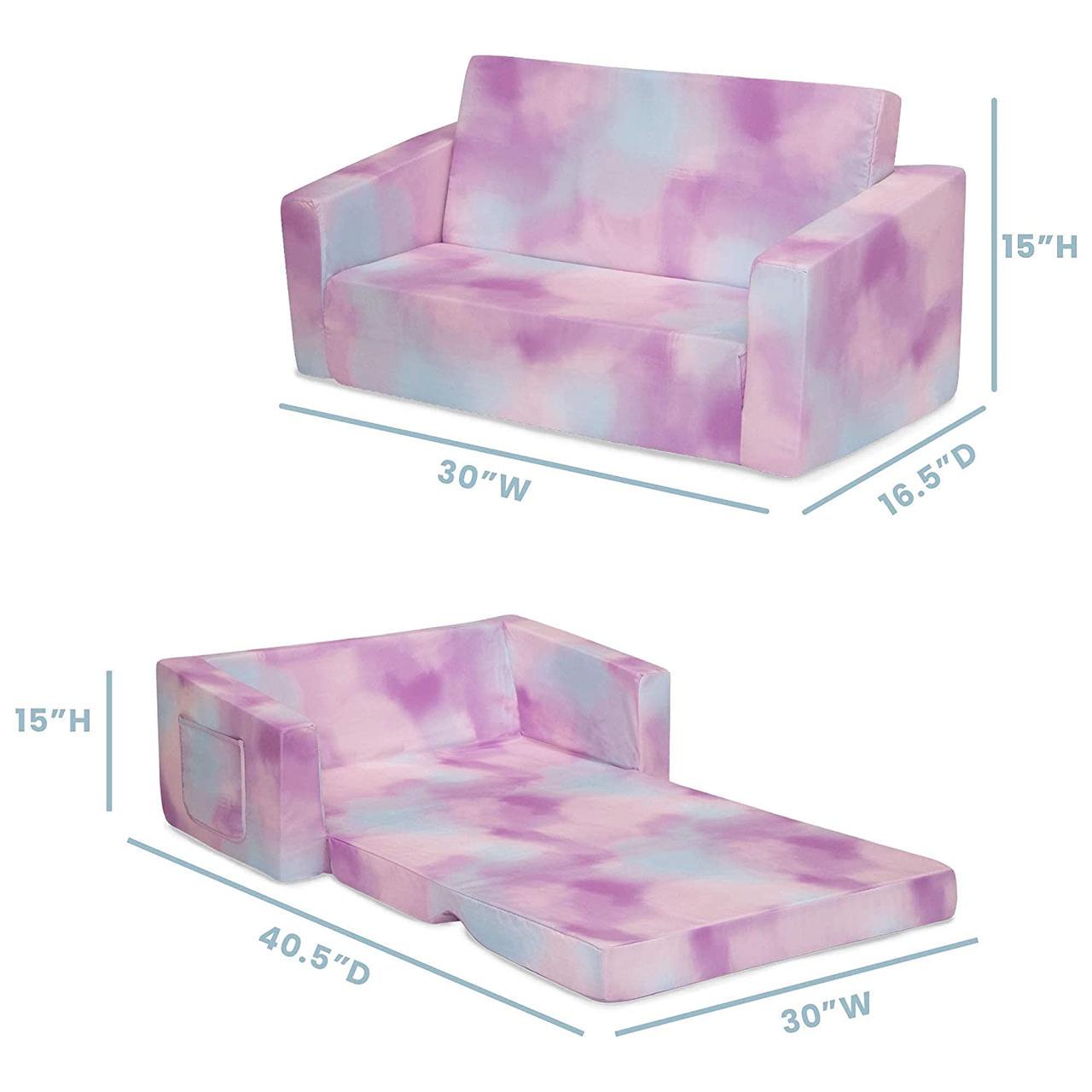 Раскладной диван-шезлонг 2в1 Розовый - фото 6