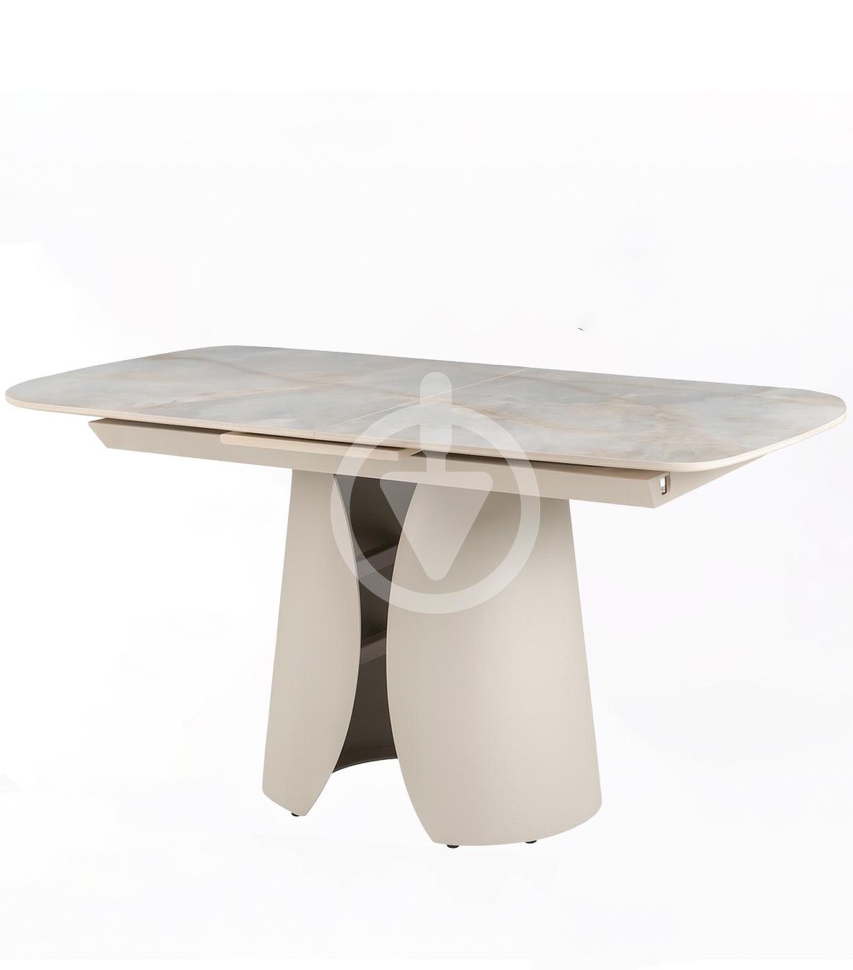 Стіл кухонний розкладний прямокутний AVVS Loft Кераміка Ленглі 160х90/200х80 см Лафаєт/Айворі Стіл кухонний розкладний прямокутний AVVS Loft Кераміка Ленглі 160х90/200х80 см Лафаєт/Айворі