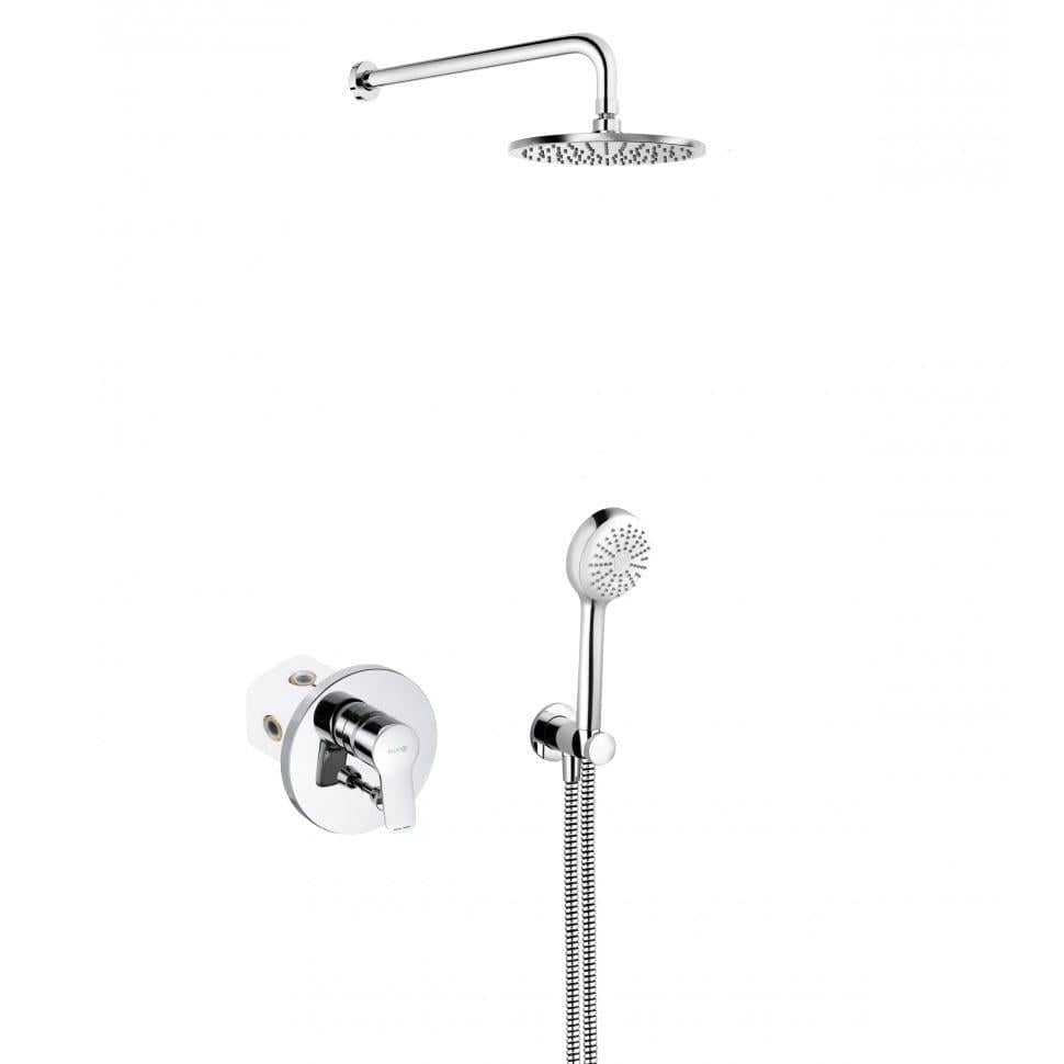 Душевая система Kludi Pure&Easy 7 в 1 без излива металл Хром глянцевый (376400565) Душевая система Kludi Pure&Easy 7 в 1 без излива металл Хром глянцевый (376400565)