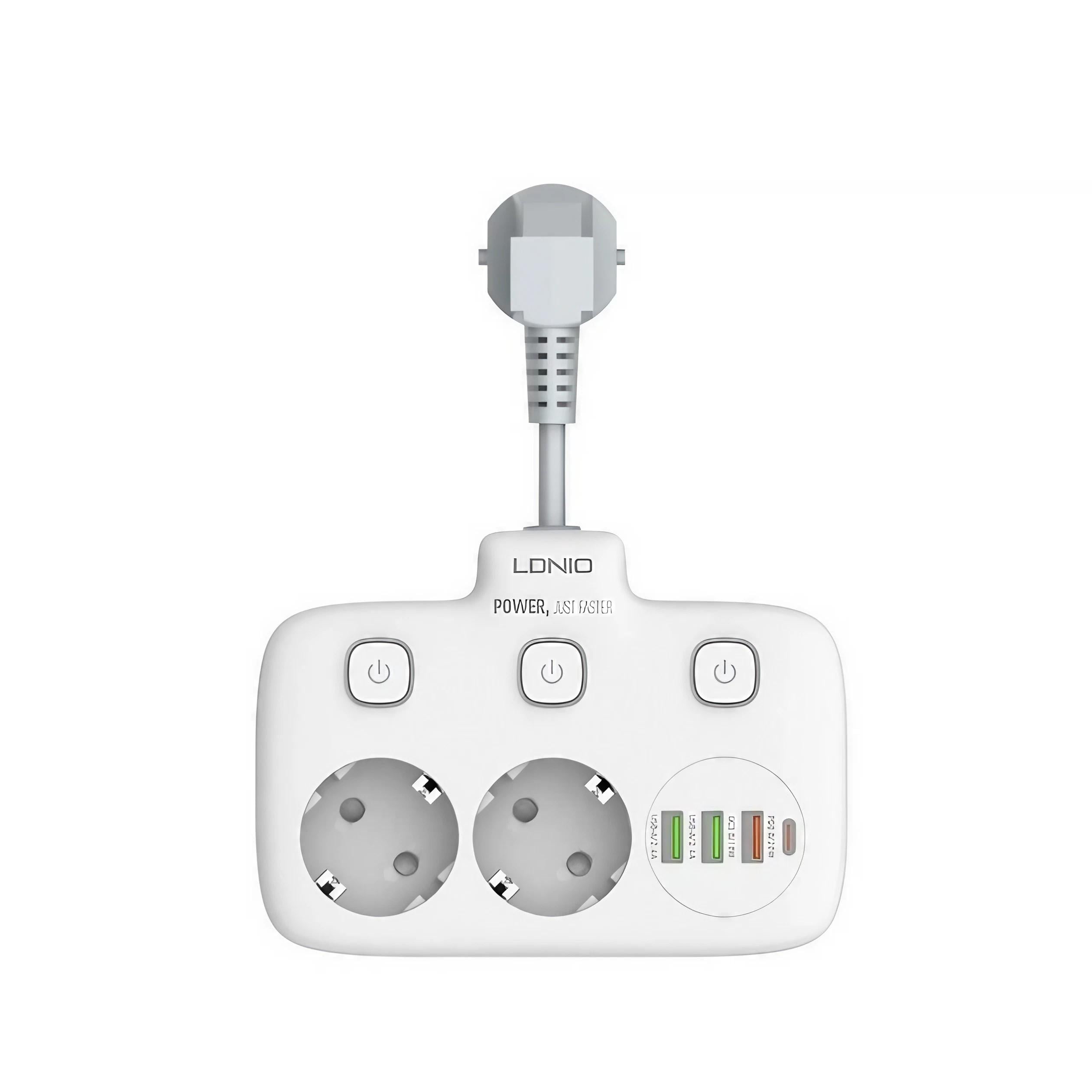 Сетевой фильтр-разветвитель со встроенной USB-зарядкой (kmt 771315)