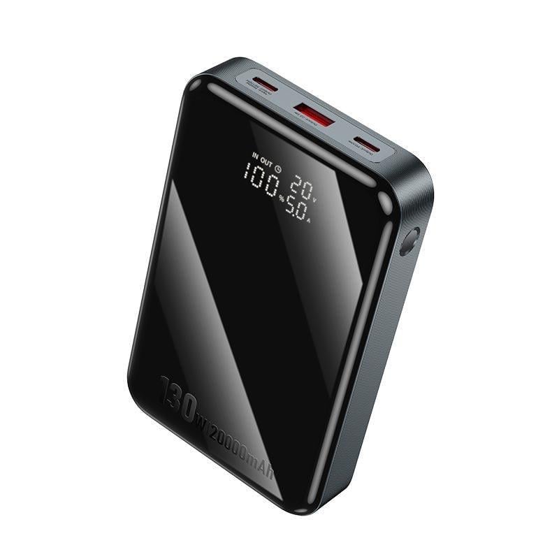 Повербанк зарядное Hoco Q30A 20000 mAh 130W Черный (2392845096)