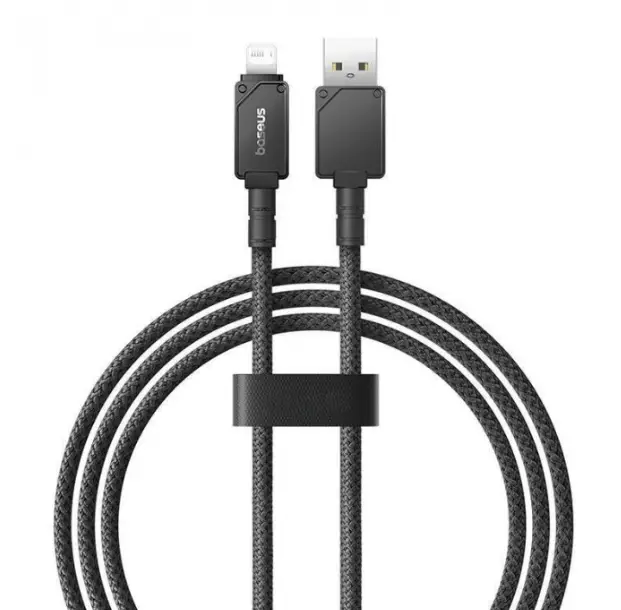 Кабель BASEUS Unbreakable Series Fast Charging Cable USB to Lightning P10355802111-00 2,4A 1 м Black