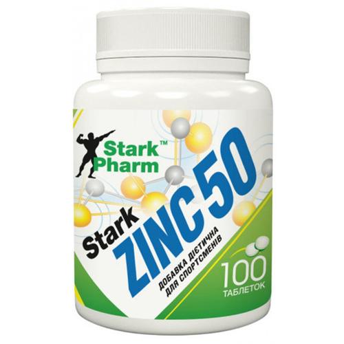 ᐉ Микроэлемент Цинк для спорта Stark Pharm Stark Zinc 50 мг 100 Tabs