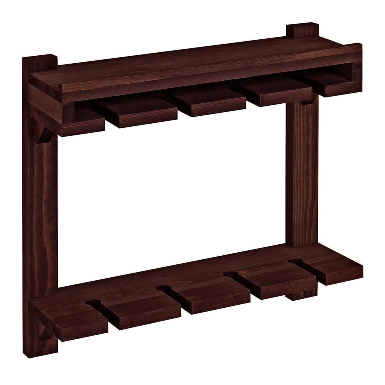 Полка для бокалов из дерева Сноувил Савоярди (ОБС-000315)