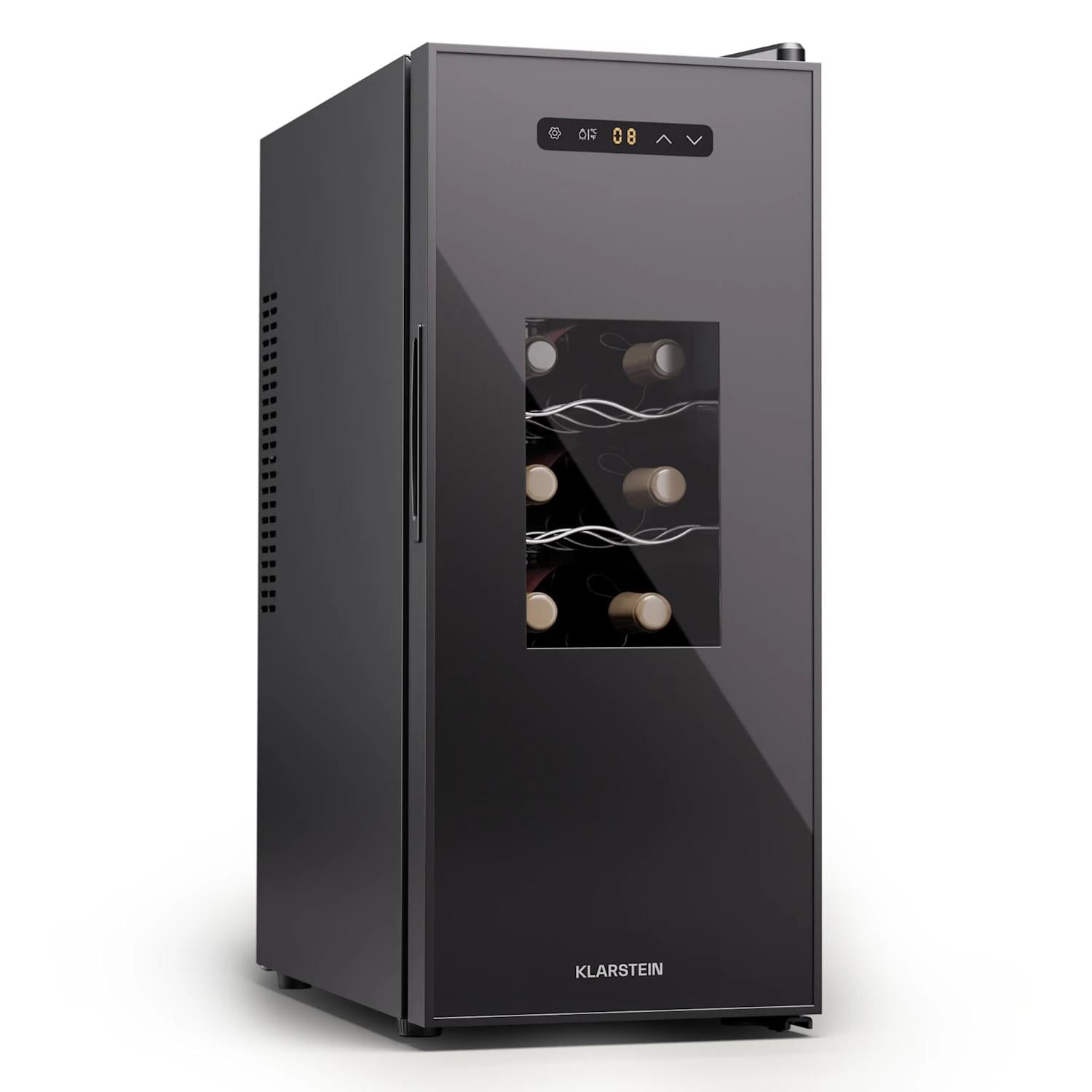 Винный холодильник Klarstein Silent Vino 12 бутылок отдельно стоящий Черный (10046574)