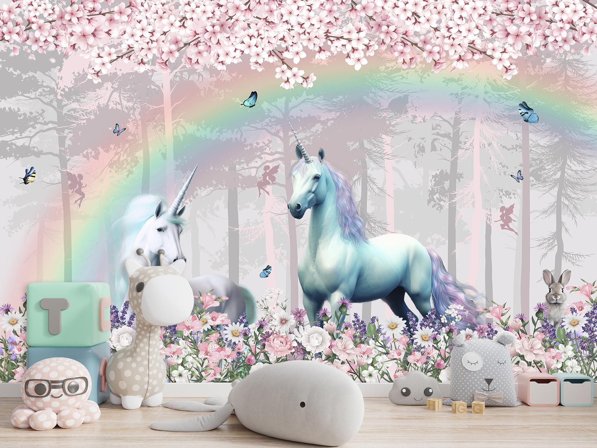 Фотошпалери флізелінові Upstream Єдинороги у зачарованому лісі 345х230 см (S5KID-057/6) - фото 9
