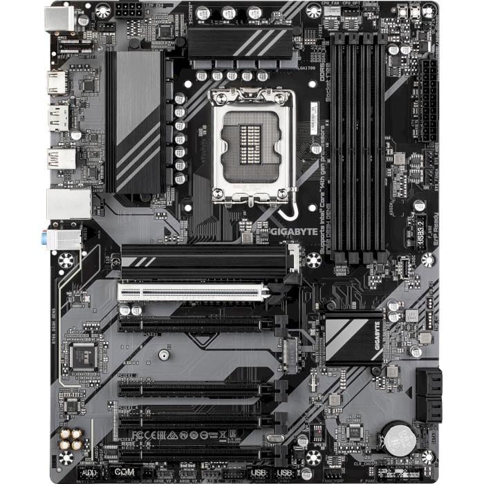 Материнська плата GIGABYTE B760 DS3H Gen5 ATX sLGA1700 Intel B760 4xDDR5 2xM.2 4xSATA DP HDMI GbE Black (31330596)