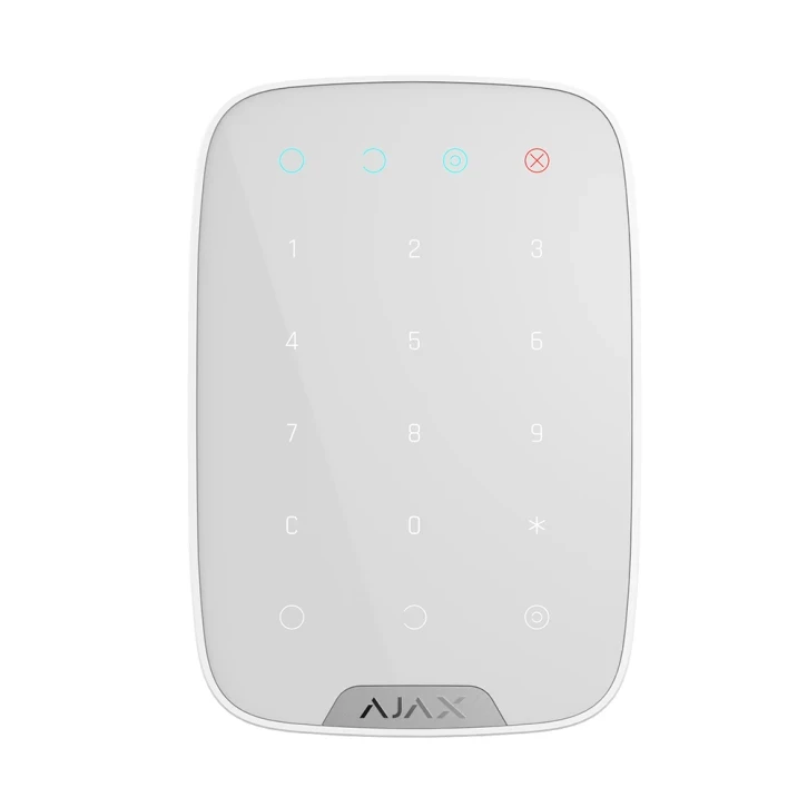 Клавіатура бездротова сенсорна Ajax KeyPad White (2890075940)