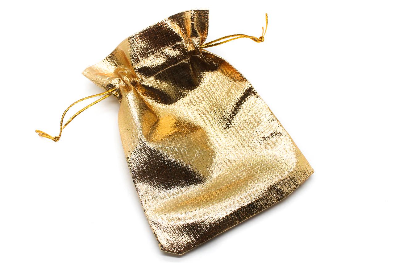 Мешочек подарочный тканевый 10х12 см 5 мм 1 шт. Золотистый (УМ1409р01) Мешочек подарочный тканевый 10х12 см 5 мм 1 шт. Золотистый (УМ1409р01)