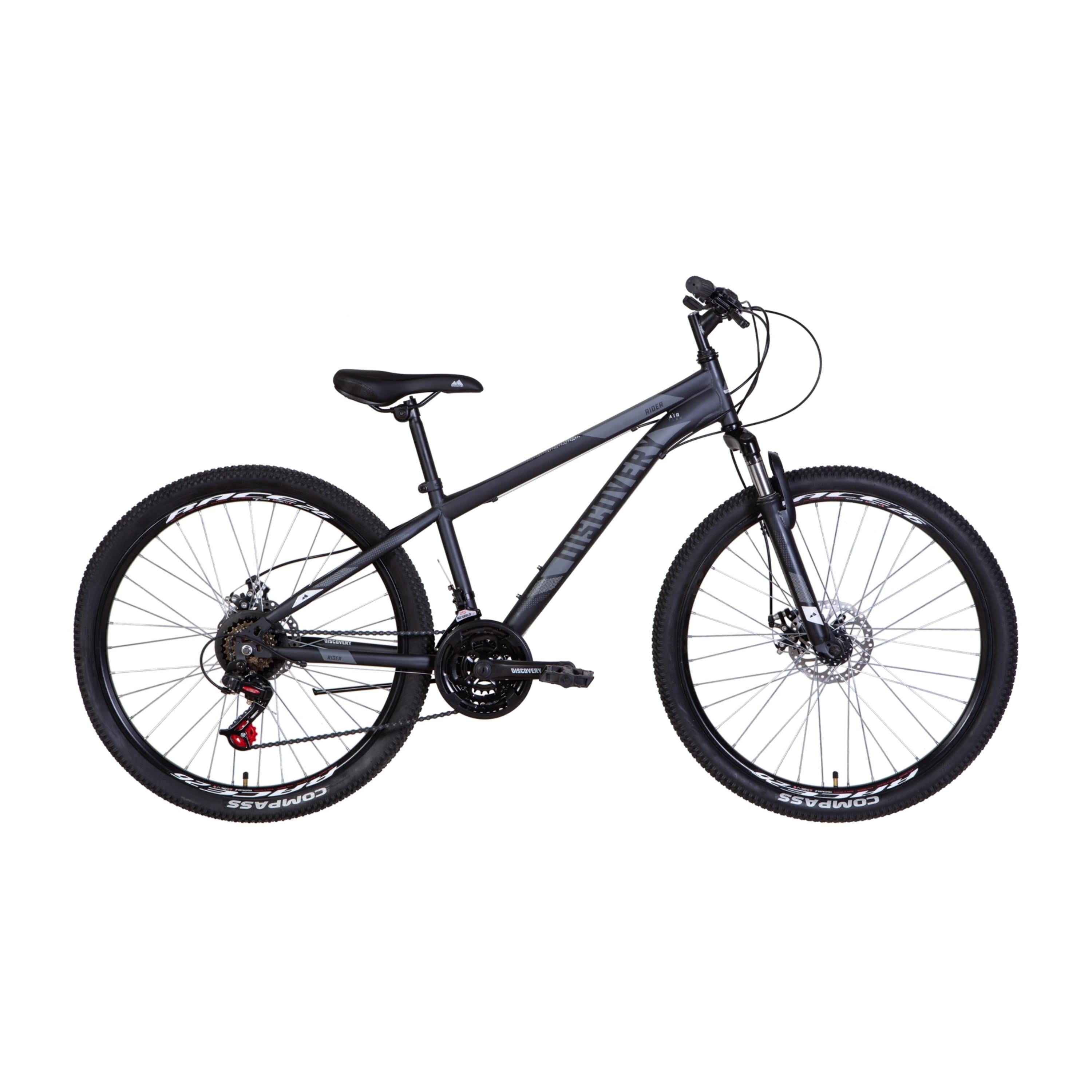 Велосипед подростковый горный 26" Discovery Rider AM DD рама 13" на рост 130-155 см Графитовый (OPS-DIS-26-522)