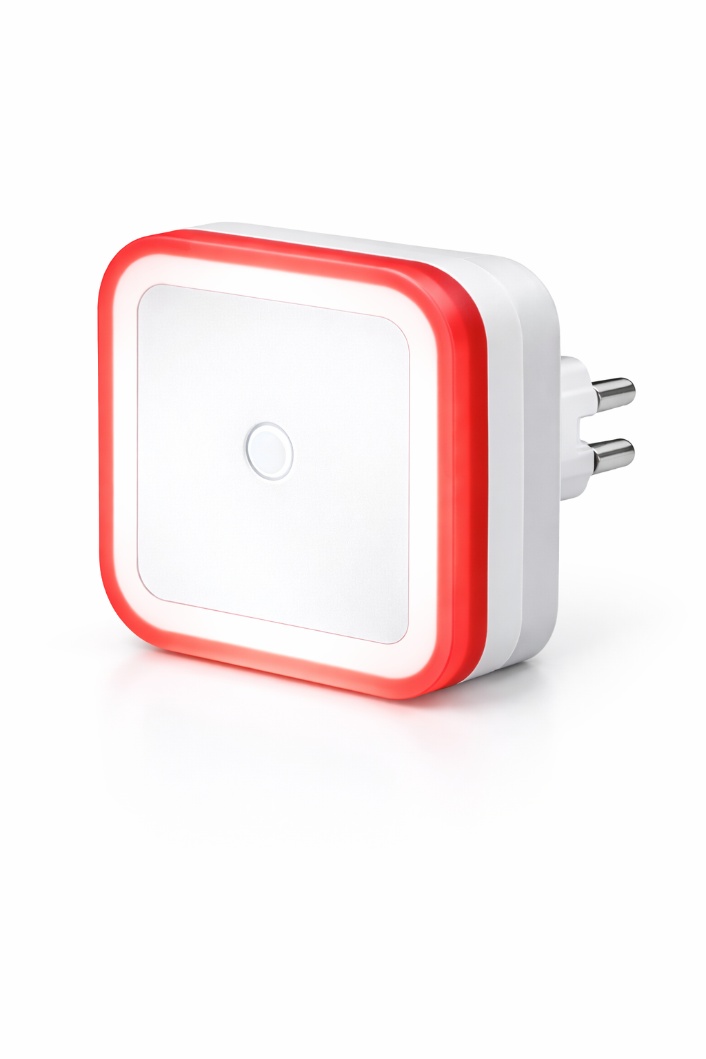 LED-ночник автоматический Квадрат в розетку с датчиком света 220V Красный (32067351) LED-ночник автоматический Квадрат в розетку с датчиком света 220V Красный (32067351)