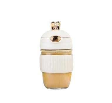 Склянка висока із трубочкою 18541 400 мл Молочний (5010837)