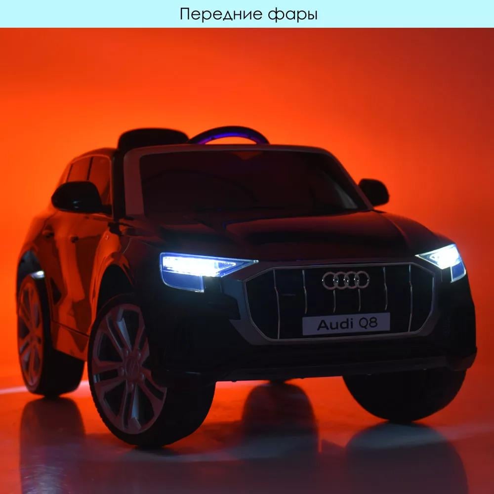 Джип-электромобиль Bambi Racer Audi Q8 со светом Черный (JJ2066EBLR-2) - фото 7