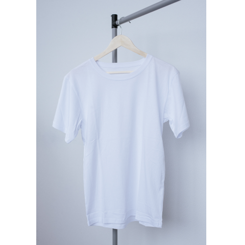 Футболка однотонная М Белый (0117)