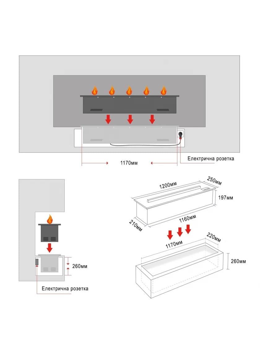 Электрокамин ProFire 3D 1200 - фото 2 Электрокамин ProFire 3D 1200 - фото 2