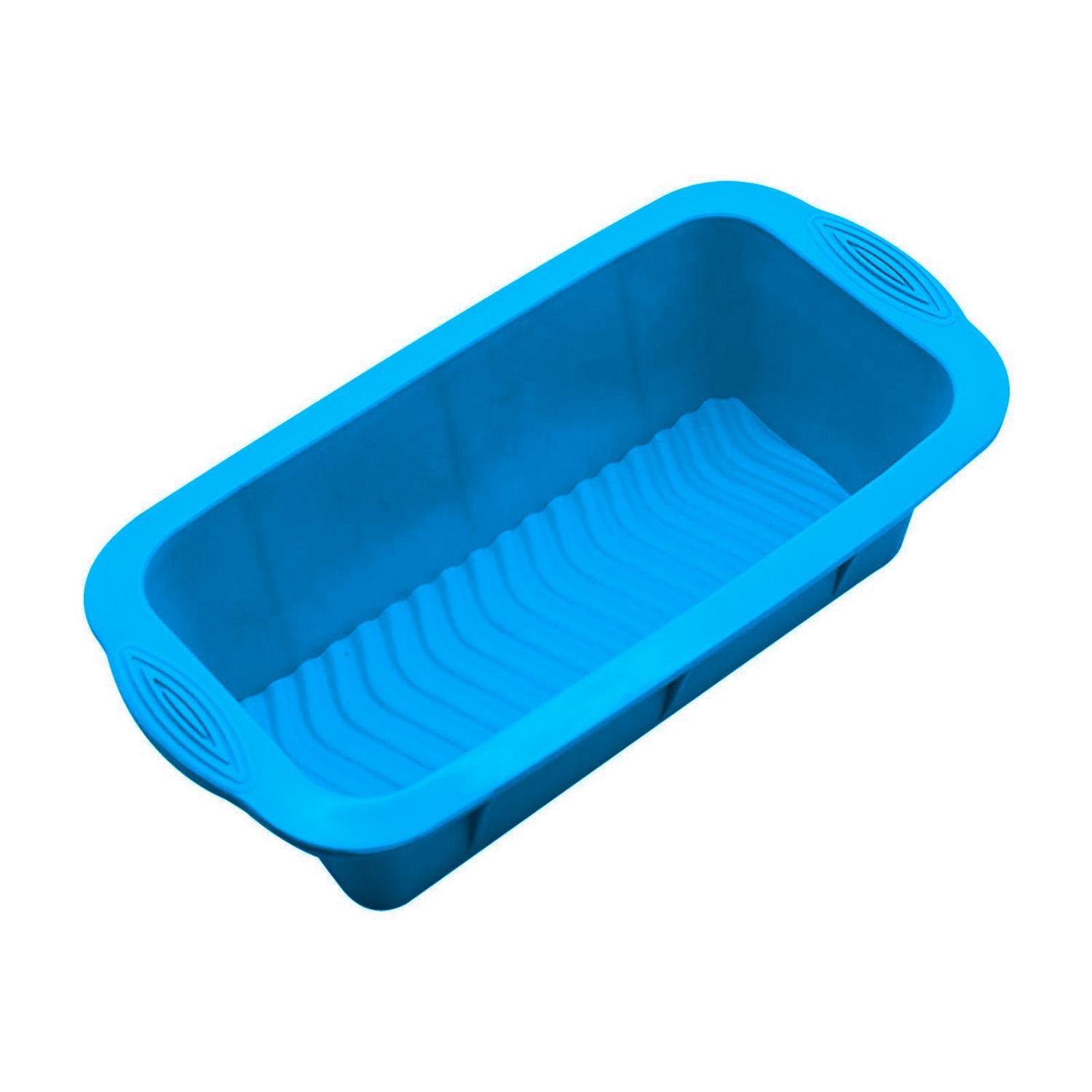 Форма для выпекания хлеба силиконовая 25х11,5х6 см Синий (87048) Форма для выпекания хлеба силиконовая 25х11,5х6 см Синий (87048)