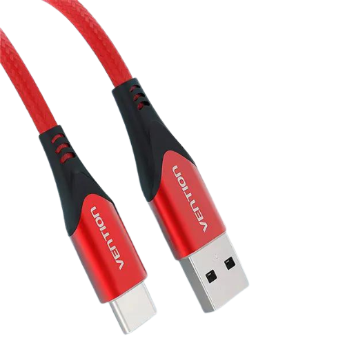 Кабель зарядный USB C Cable 3 A Fast Charging 5FT Premium Nylon Braided 1 м Red (CODRF)