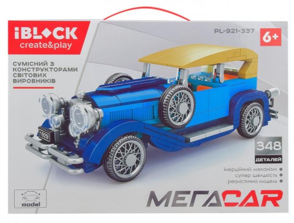 Конструктор Iblock МегаCar Ретро автомобиль 348 дет.