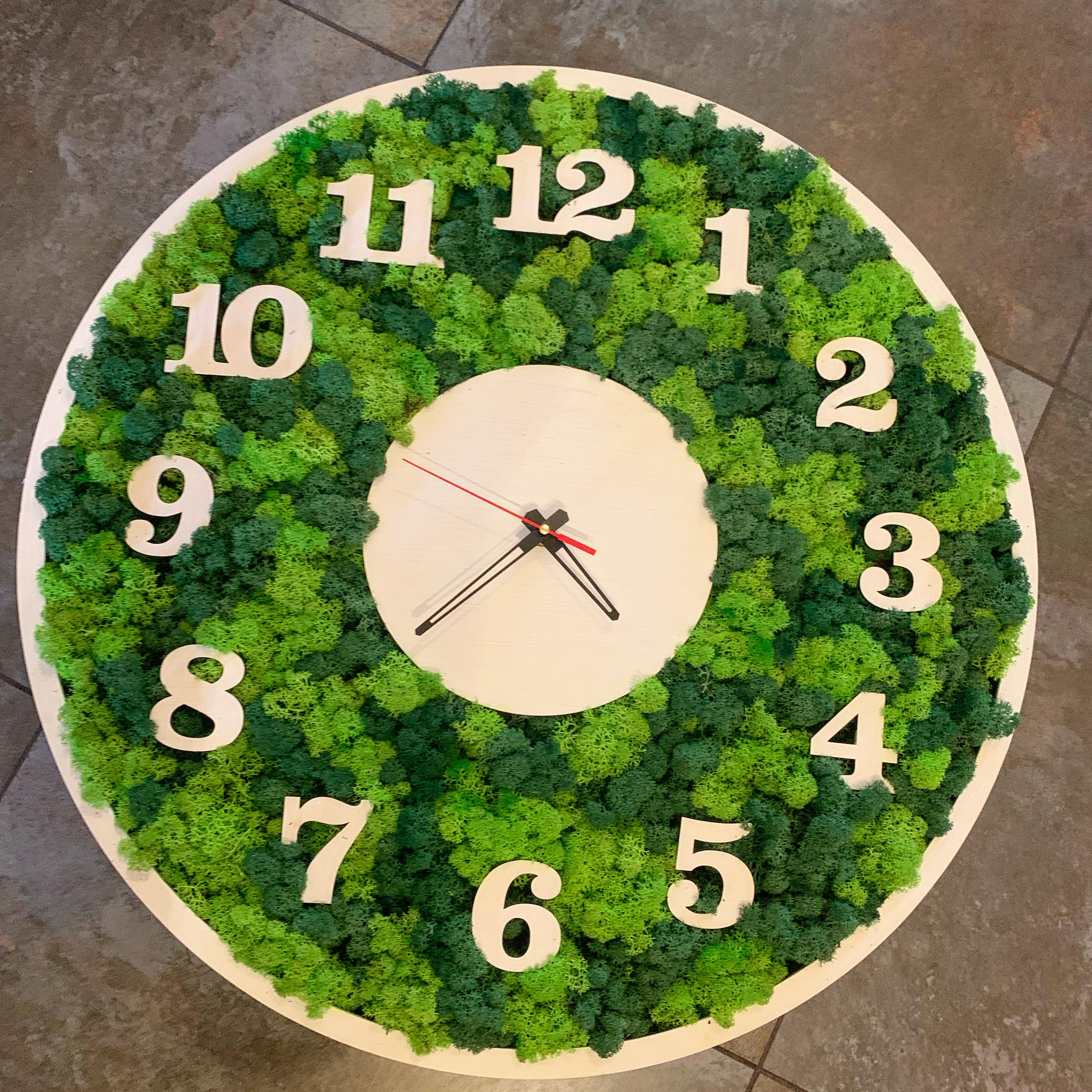 Часы со стабилизированным мхом d 30 см (11947818)
