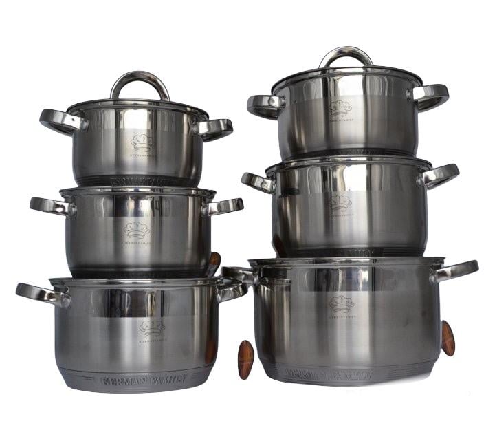 Набор кастрюль German Family 12 пр. (GF-2052)