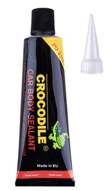 Герметик кузовной для швов Crocodile 60 г Черный (60W)