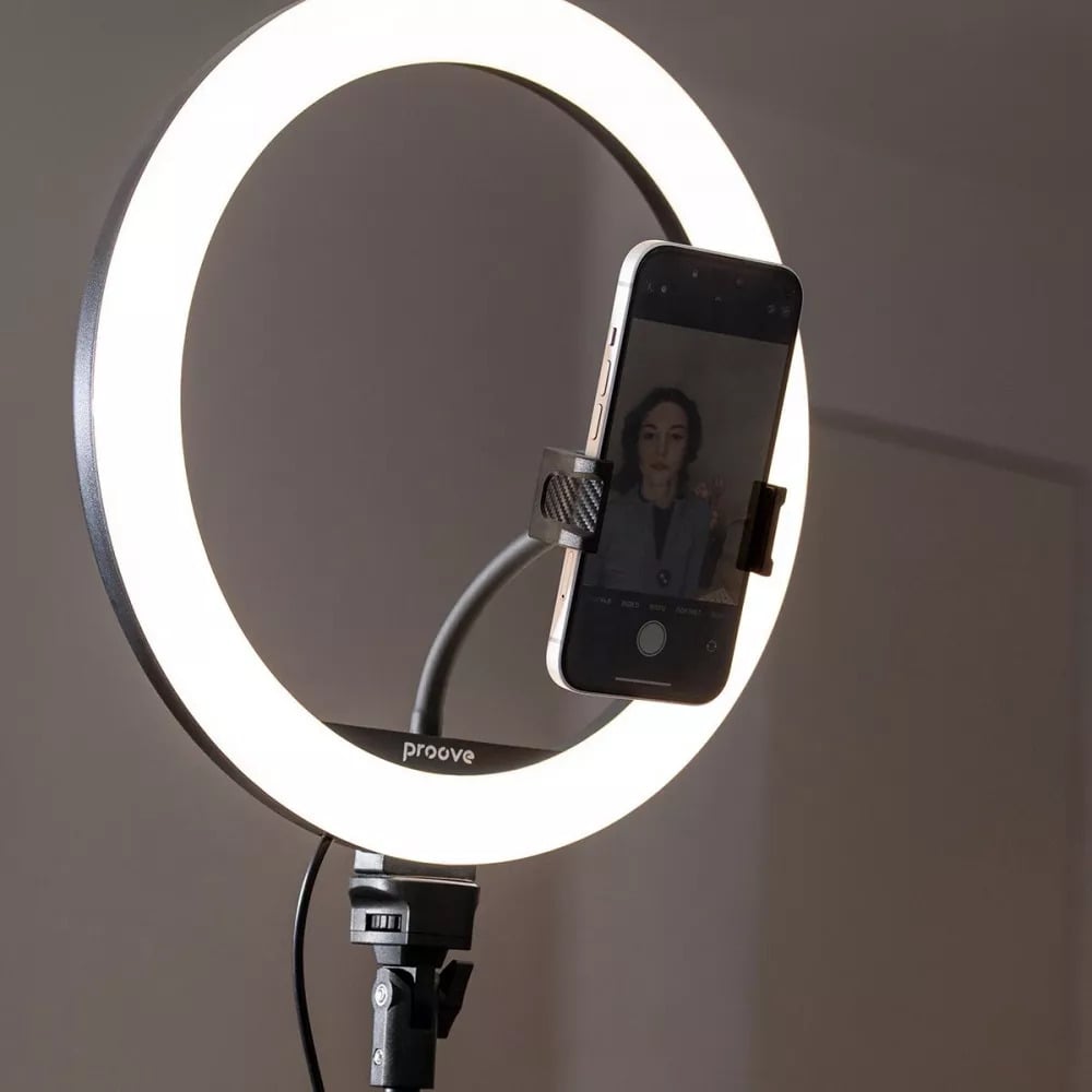 Кольцевая лампа светодиодная Proove Halo RGB 12" с триподом и пультом (27457389) - фото 9 Кольцевая лампа светодиодная Proove Halo RGB 12" с триподом и пультом (27457389) - фото 9
