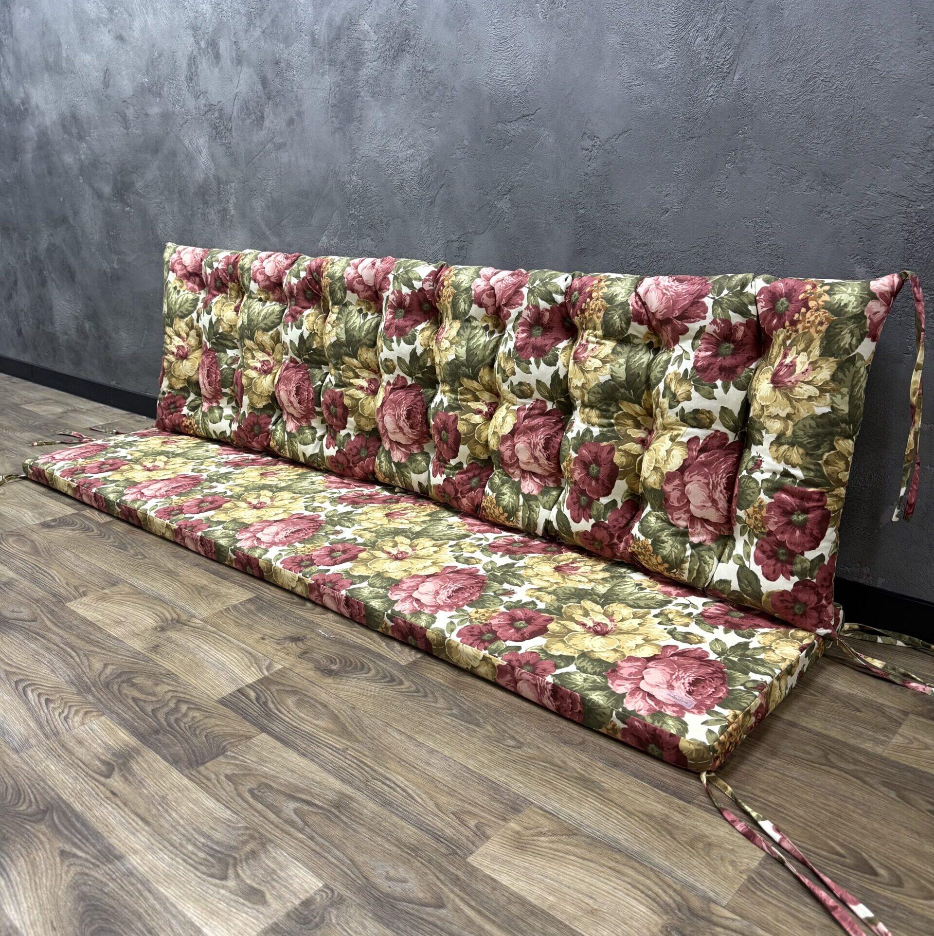 Матрац комбінований Comfort Home Autumn flowers на піддони/гойдалки/каркаси/садові меблі панама 160х60х40х10 см