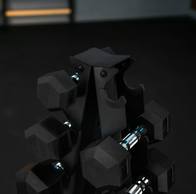 Стійка-піраміда TREX Sport TX-055DR для зберігання 5 пар гантелей (5091) - фото 10 Стійка-піраміда TREX Sport TX-055DR для зберігання 5 пар гантелей (5091) - фото 10