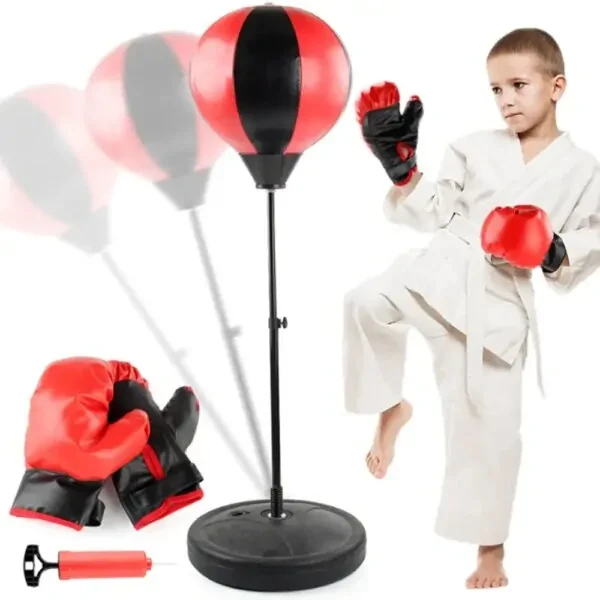 Набор детский боксерский стойка/перчатки + насос 80-110 см - фото 6 Набор детский боксерский стойка/перчатки + насос 80-110 см - фото 6