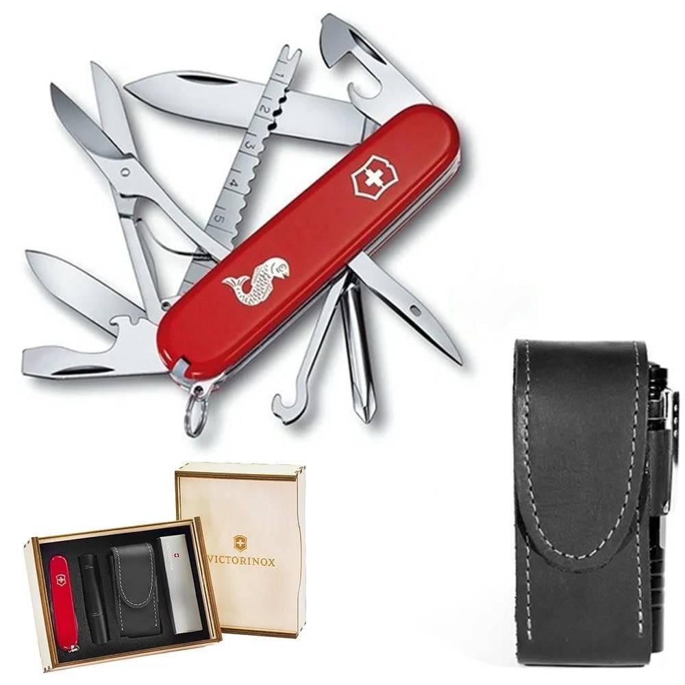Комплект нож швейцарский Victorinox Fisherman 1.4733.72/чехол с фонариком Комплект нож швейцарский Victorinox Fisherman 1.4733.72/чехол с фонариком