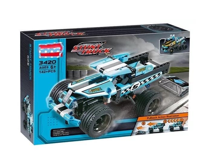 Конструктор JiSi bricks 3420 Трюковой грузовик 142 детали