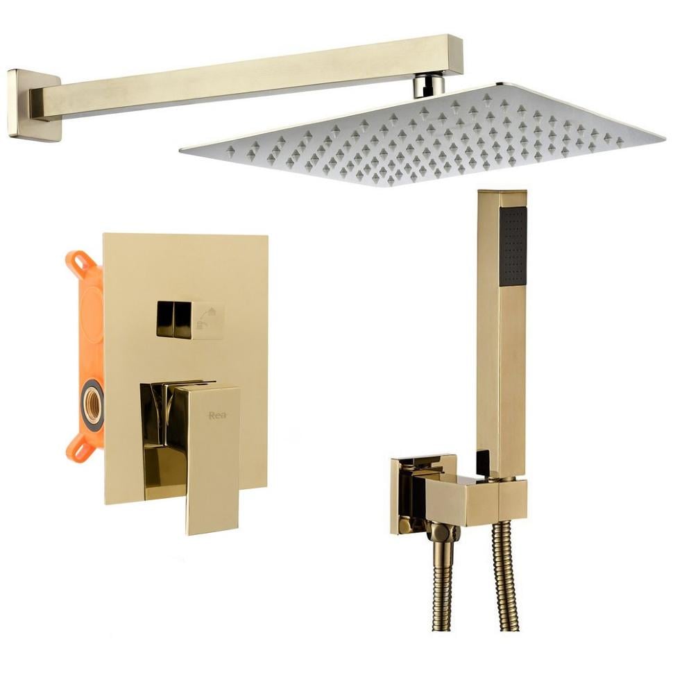 Душовий комплект Rea Bento Золотий світлий (REA-P4893)